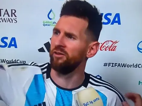 VIDEO | Messi y un fuerte cruce luego del partido: "¿Qué mirás, bobo?"