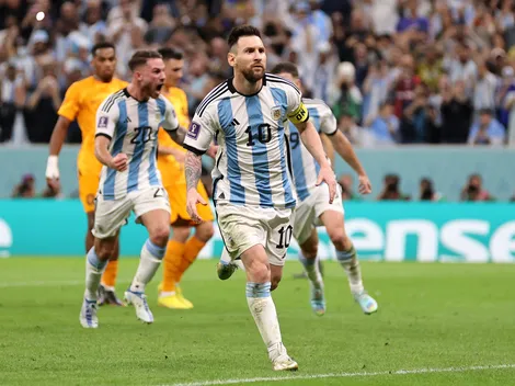 ¿Para Van Gaal? El sorpresivo gesto de Messi luego de meter su gol