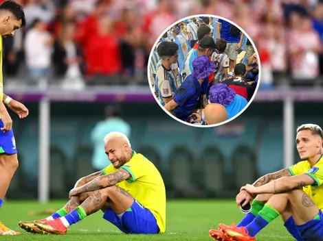 VIDEO | La reacción de los hinchas argentinos en Qatar a la eliminación de Brasil