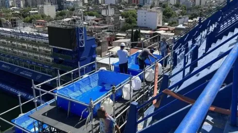 Se supo: por qué hay piletas en las obras en La Bombonera