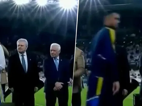 VIDEO | Los cuatro jugadores de Boca que no saludaron a Víctor Blanco en la premiación