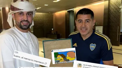 Viral: un jeque árabe le hizo un regalo especial a Riquelme, pero con un error