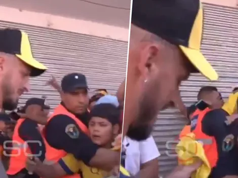 VIDEO | Boca llegó a Santiago y volvió a aparecer el niño "imparable"