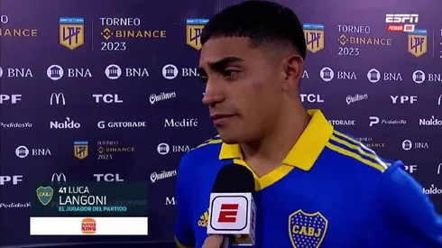 Langoni marcó el primer gol de la noche en Liniers.