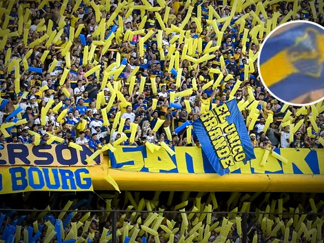 VIDEO | Boca es Mundial: apareció una bandera del Xeneize en una hinchada europea