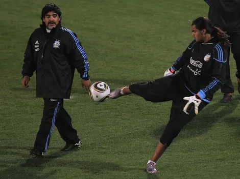 El saludo especial de la cuenta de Maradona en Instagram para "Chiquito" Romero
