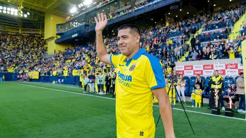Y un día, Román volvió a vestirse de jugador. Foto: Prensa Villarreal.