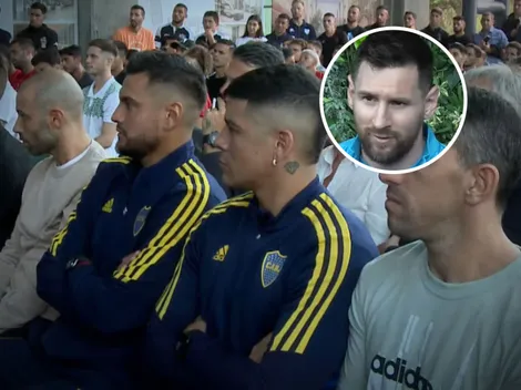 Rojo y "Chiquito" Romero, presentes en el homenaje que AFA le hizo a Messi