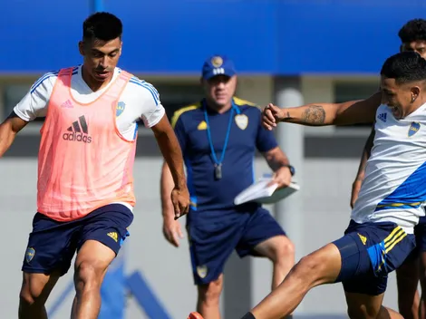 "Solo una prueba": las llamativas variantes del entrenamiento de Boca