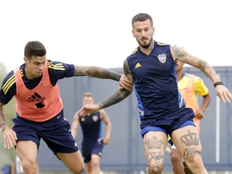 Benedetto se retiró de la práctica por un cuadro febril 