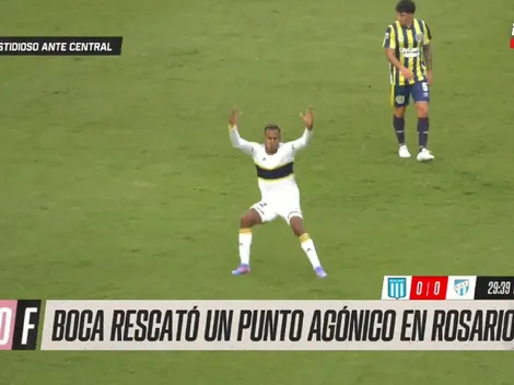 No se vio: el gesto de Villa tras el 2-2 que generó polémica en Rosario