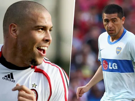 La historia inédita del encuentro entre Riquelme y Ronaldo después del Boca – Milan 2007