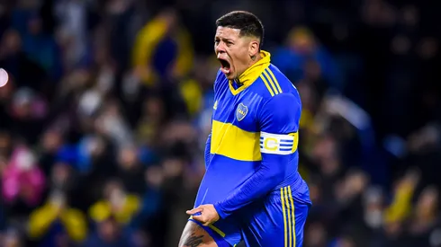 Con la boca llena de gol. Foto: Getty.