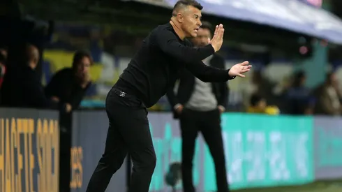 Jorge Almirón en su debut en La Bombonera. (Getty)