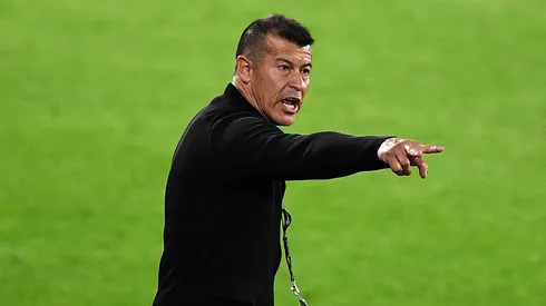 El cuerpo técnico de Almirón. (Getty)