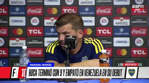 Herrón habló tras el empate de Boca.