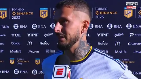 Habló Benedetto tras el triunfo ante Barracas. (Captura ESPN)