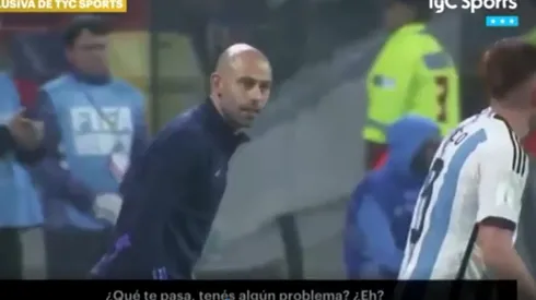 El enojo de Mascherano con Barco.