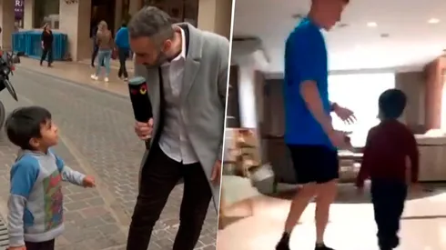 El tierno video de Barco con Cristian.