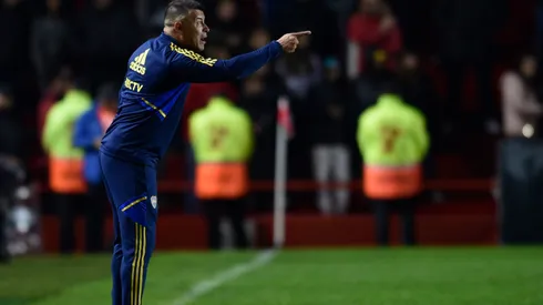 Almirón no habló en conferencia de prensa. (Getty)