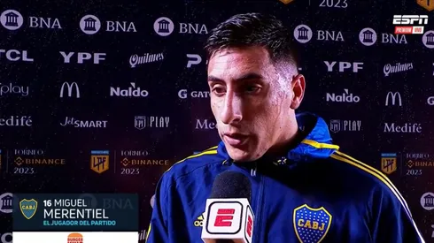 Merentiel, el autor del gol de la victoria. Foto: Captura