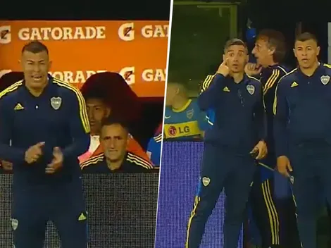 VIDEO | Lo siguió de cerca todo el partido: Almirón y sus indicaciones a un jugador de Boca