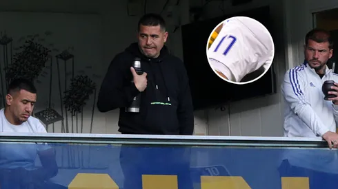 Riquelme en el palco. (Getty)