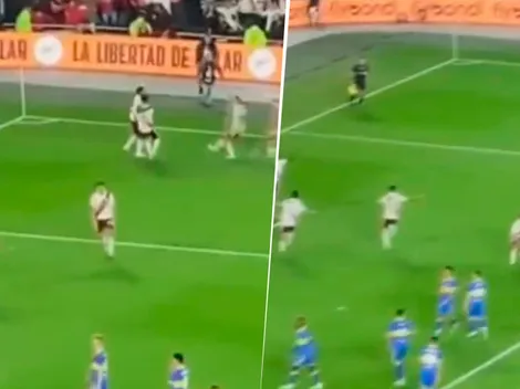 VIDEO | No se había visto: el gesto de Solari a Valentini en el gol de River