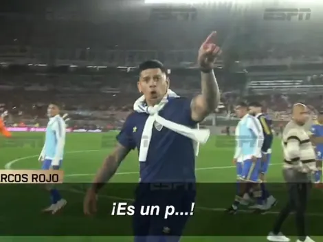 VIDEO | "Es un p...": la furia de Marcos Rojo en el medio de la pelea entre Boca y River