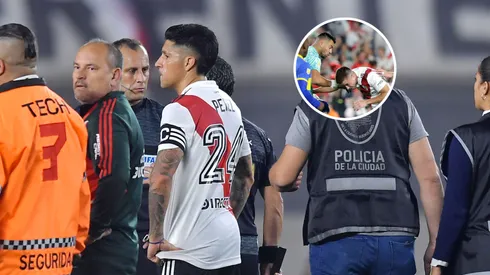 El Superclásico terminó con disturbios adentro de la cancha. (Getty)