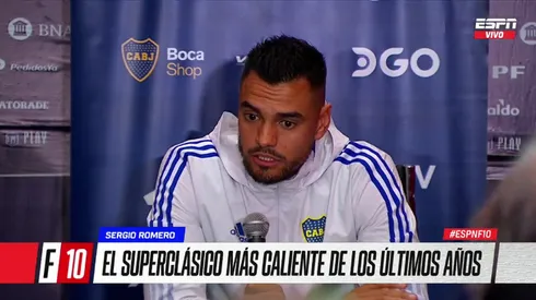 Romero habló tras el partido.