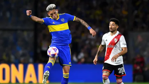 Vázquez y Casco en el último Superclásico. (Getty)