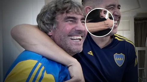 Sonrisa de goleador. Foto: Prensa Boca