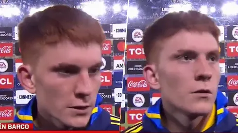 La alegría de Boca por su primer gol en Boca. Foto: Captura