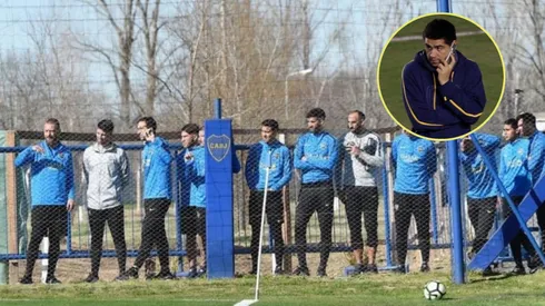 Riquelme y una charla con un ex Boca, que dejó conclusiones (Foto: Prensa CABJ).