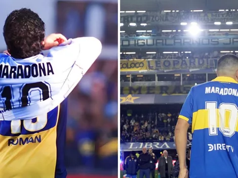 ¿Qué postearon en la cuenta de Maradona después del homenaje de Riquelme a Diego?
