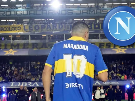 El posteo de la cuenta del Napoli tras el homenaje de Román a Maradona