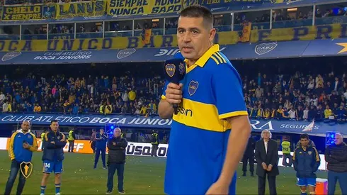 Riquelme en su despedida