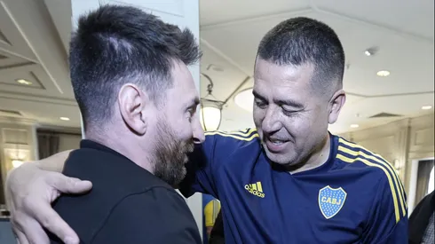 Riquelme y Messi