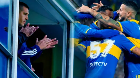 Reunión entre Riquelme y el plantel. Foto: Getty