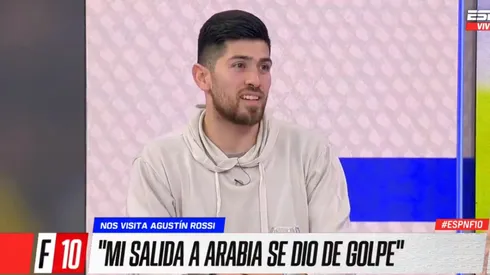 Rossi habló por primera vez tras su salida de Boca. (Captura ESPN)