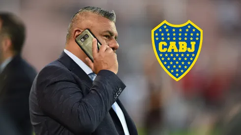 BUENOS AIRES, ARGENTINA – NOVEMBER 20: Luis Vazquez of Boca Juniors celebrates after scoring during a match between Boca Juniors and Sarmiento as part of Torneo Liga Profesional 2021 at Estadio Alberto J. Armando on November 20, 2021 in Buenos Aires, Argentina. (Photo by Daniel Jayo/Getty Images)