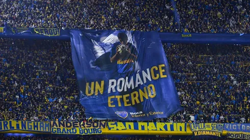 BUENOS AIRES, ARGENTINA – NOVEMBER 20: Luis Vazquez of Boca Juniors celebrates after scoring during a match between Boca Juniors and Sarmiento as part of Torneo Liga Profesional 2021 at Estadio Alberto J. Armando on November 20, 2021 in Buenos Aires, Argentina. (Photo by Daniel Jayo/Getty Images)