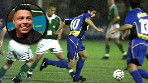 Riqulme en 2001 vs. Palmeiras