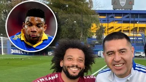 Riquelme junto a Marcelo