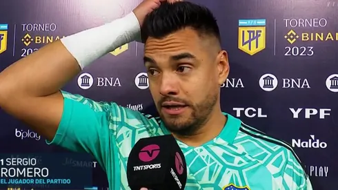 Romero y su secreto para los penales. (Captura TNT Sports)