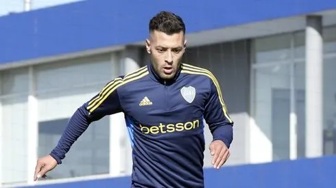 Lucas Janson entrenando en Boca