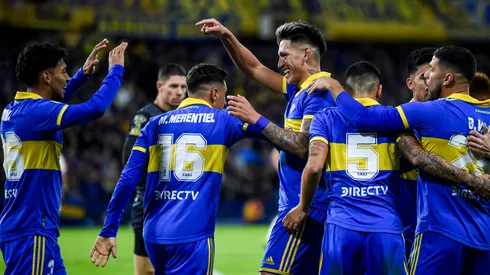 Abrazo de gol. Foto: Getty