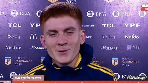Valentín Barco en Boca