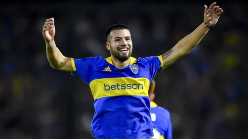 BUENOS AIRES, ARGENTINA - JUNE 29: Marcelo Weigandt of Boca Juniors celebrates after scoring the team's first goal during a Copa CONMEBOL Libertadores 2023 group F match between Boca Juniors and Monagas at Estadio Alberto J. Armando on June 29, 2023 in Buenos Aires, Argentina. (Photo by Marcelo Endelli/Getty Images)